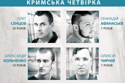28 травня — день солідарності із "кримською четвіркою" в Києві